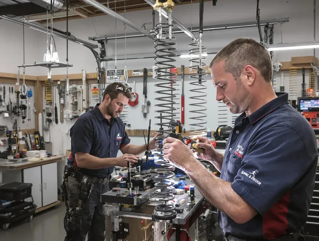 Garage door spring repair service by Newark Garage Door Repair in Newark